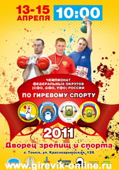 Чемпионат азиатской части 2011 по гиревому спорту, Томск