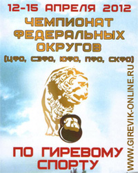 Чемпионат федеральных округов 2012 по гиревому спорту